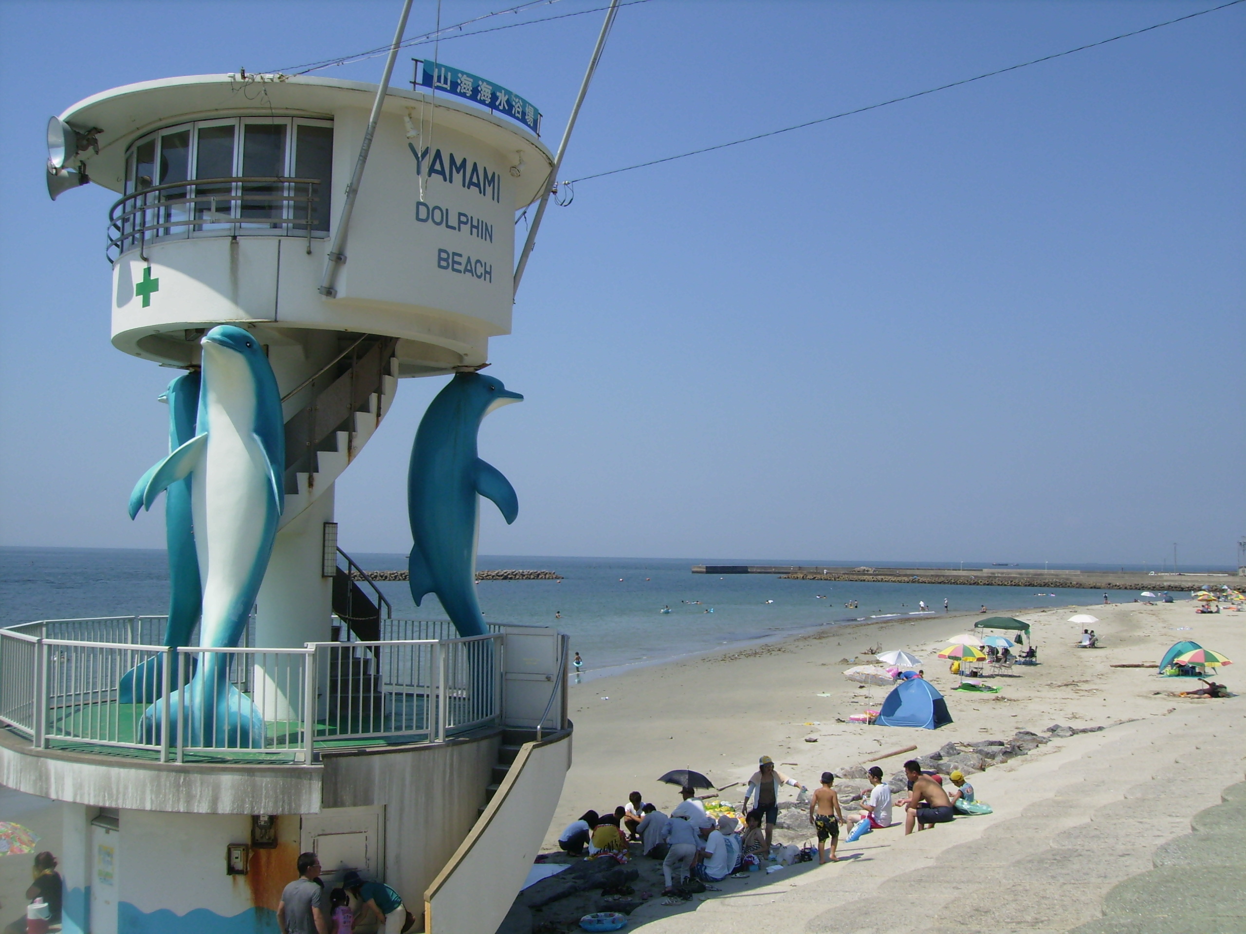 山海海水浴場・釣り